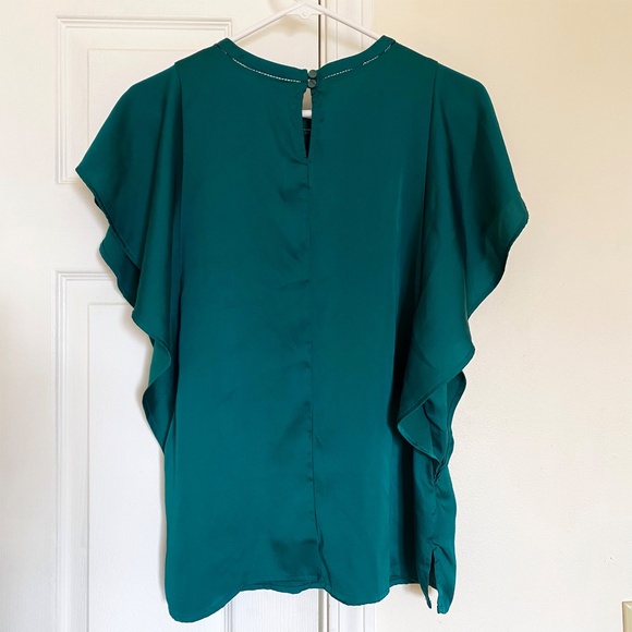 Women's Dark Green Sleeveless Blouse - Medium - Picture 2 of 8